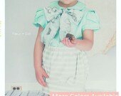 Girls Skirt: The Striped Bubble Skirt from the Autumn Winter Collection by Fleur and Dot