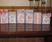 Name Blocks, Nursery Name, Girl Blocks, Boutique Blocks, Nursery Decor, Baby Blocks, Kids Decor, Wooden Blocks, Personalized Blocks, Gifts