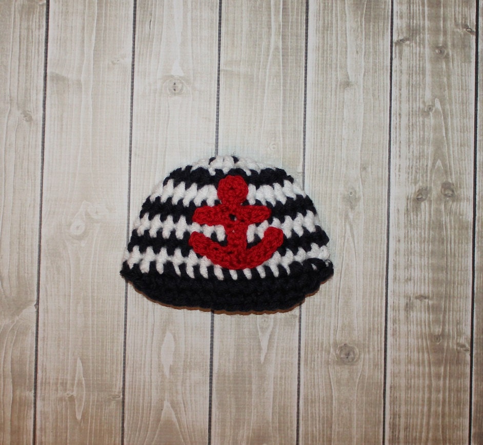SALE Newborn Newsboy Anchor hat Ready to Ship Photography Prop  (many colors available sizes nb, 1-3mos, 3-6mos, 6-12mos)