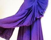 Vintage 1940s Lavender Fan Dress - Hollywood Style