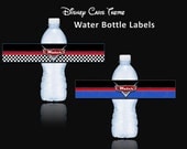 INSTANT DOWNLOAD - Printable Water Bottle Labels - Juice Box Labels - Disney Cars Theme Birthday