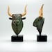 Big Bronze Minotaur Verdigris Greek Minoan Sculpture, Greek Mythologie