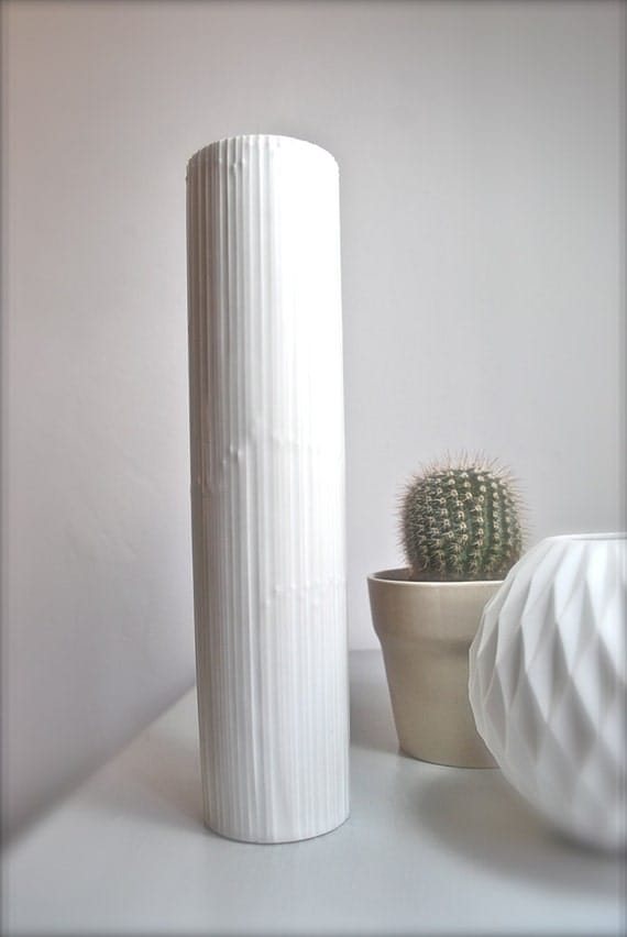 Tall Modernist Tapio Wirkkala for Rosenthal Pearl White Matte Porcelain Vase