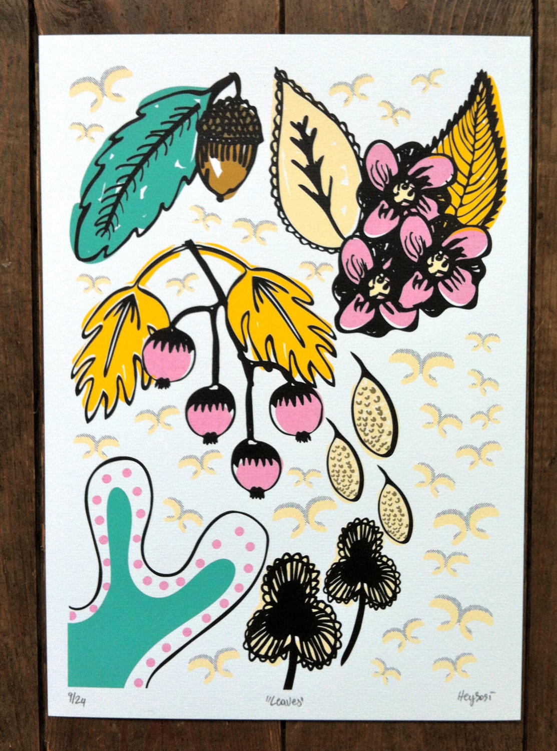 Leaves Screenprint // Art Print