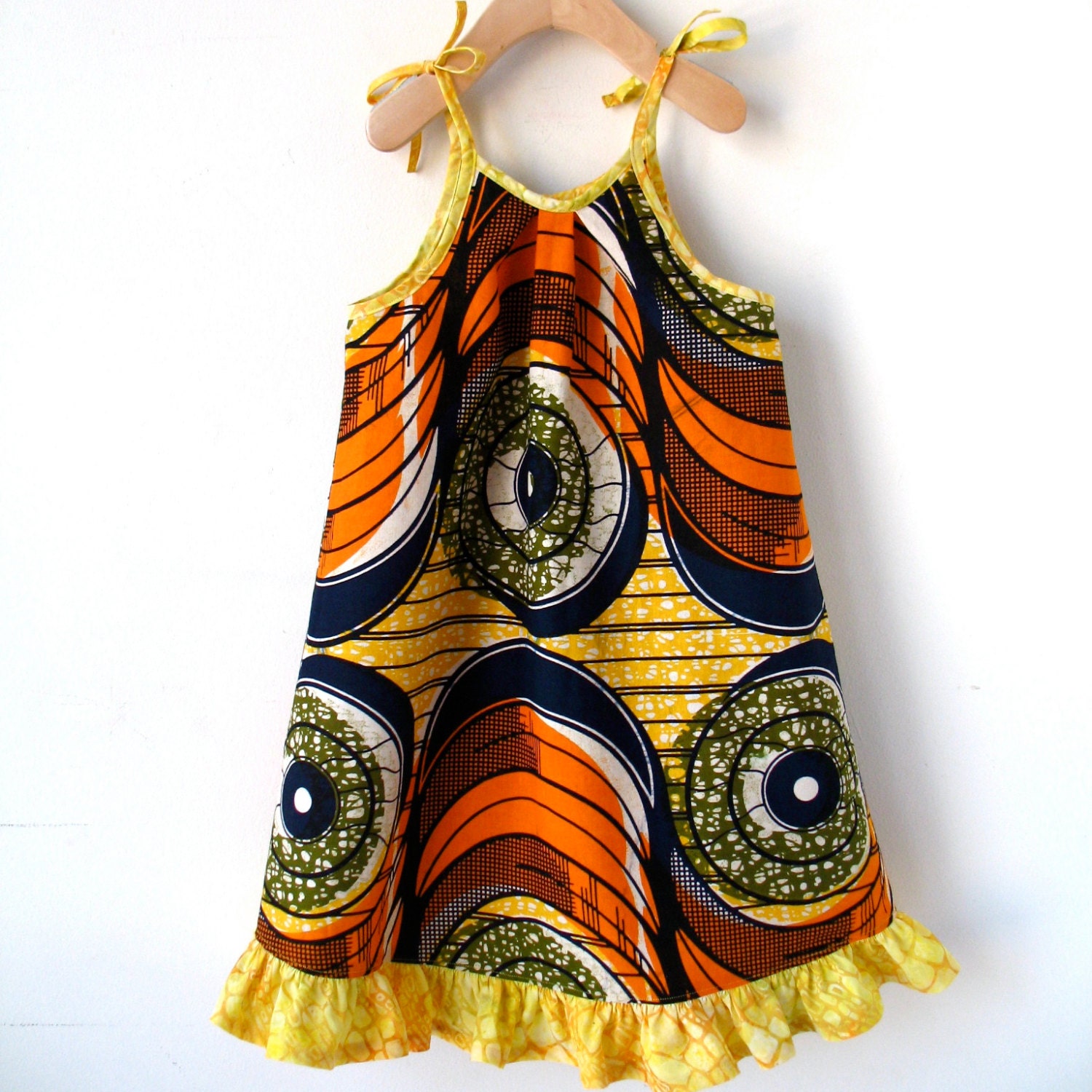 African Wax Print - Size 5  Cotton Sundress