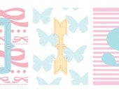 For Madison a Colourful Personalised Paper Bunting Set for a bedroom or nursery