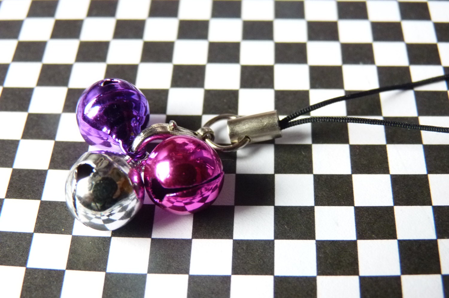 1 Kawaii 3Bells Mobile Phone Charm Pendant