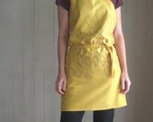 SALE / Waking Mustard Bib Apron