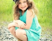 Childrens Hat, Crochet Newsboy Hat with Flowers, Spring Accessories