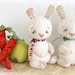 Teddy Easter Bunny whith a carot OOAK-Price for ONE Bunny