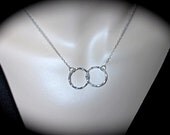 Infinity necklace - Sterling Silver - Eternal love - 2 lives intertwined Forever - Modern - Jewelry