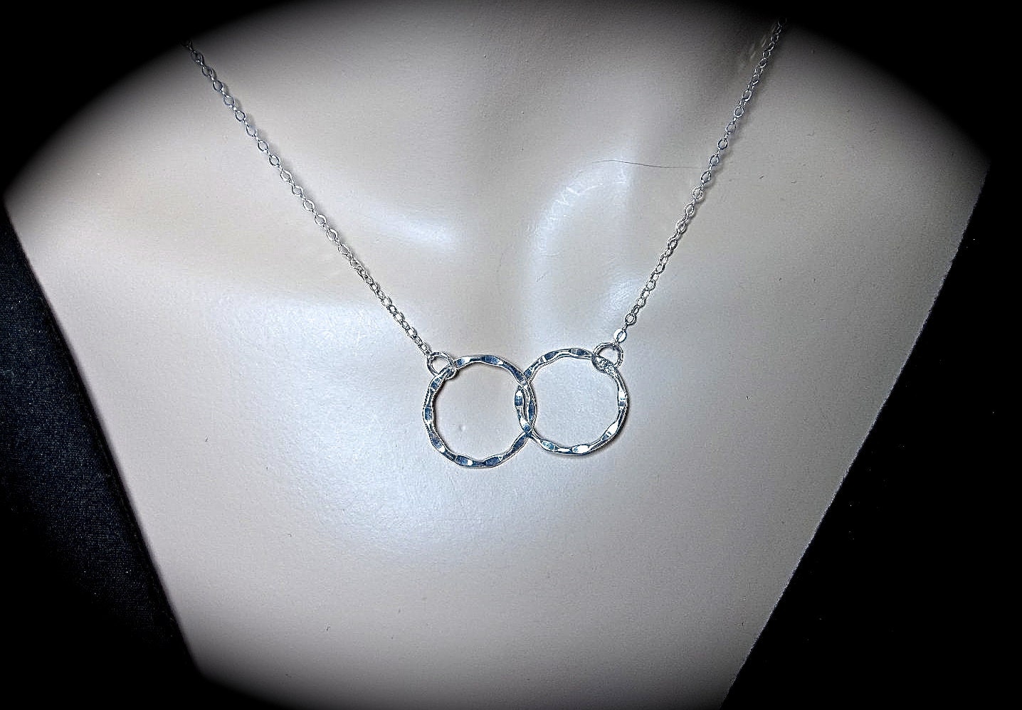 Infinity necklace - Sterling Silver - Eternal love - 2 lives intertwined Forever - Modern - Jewelry