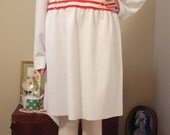 60s Red and White Dress