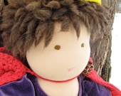 Waldorf Doll Crown Embroidered 100% Wool Felt Adjustable