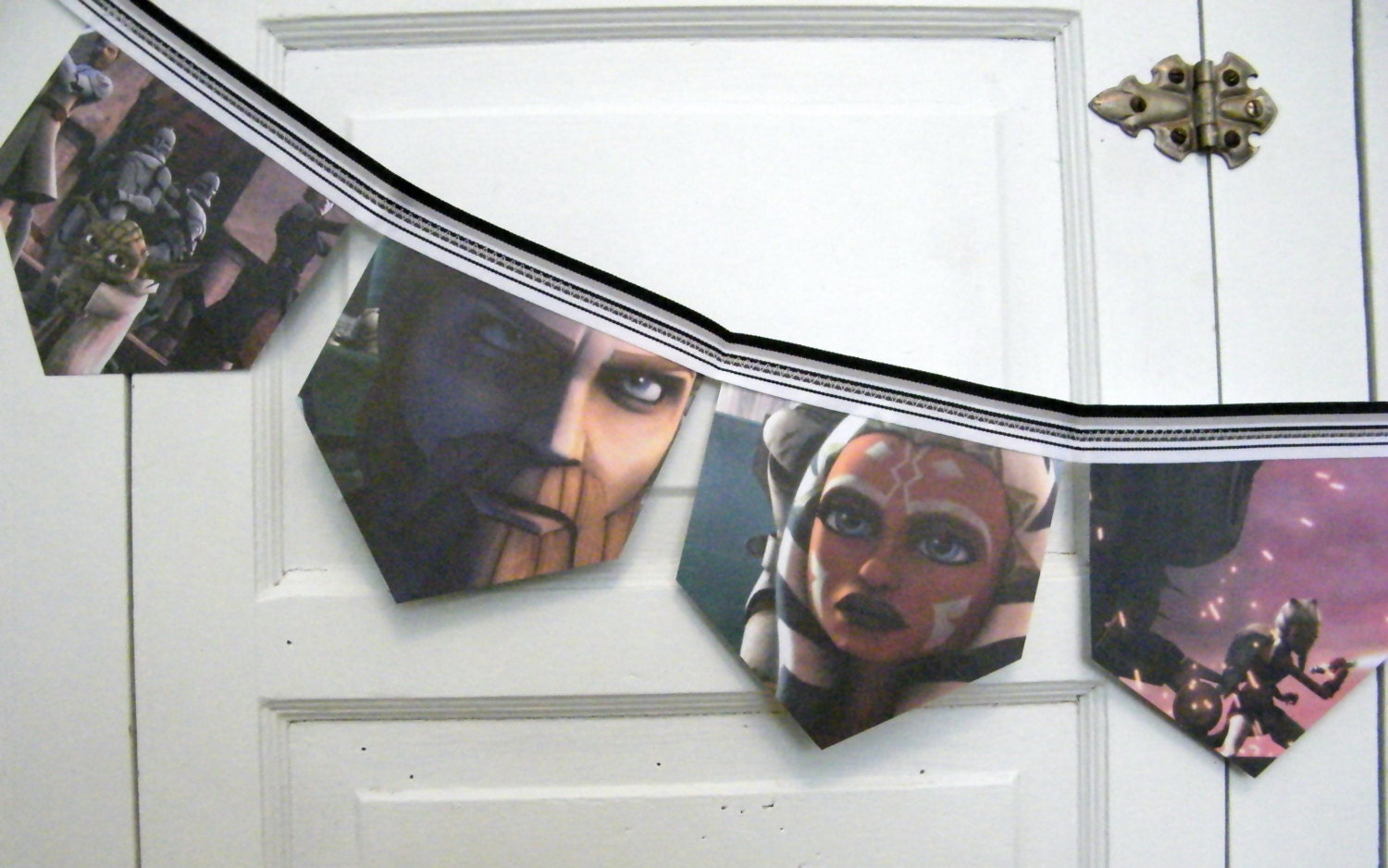 star wars bunting banner, children story book bunting, bedroom / birthday garland, repurposed gift under 20