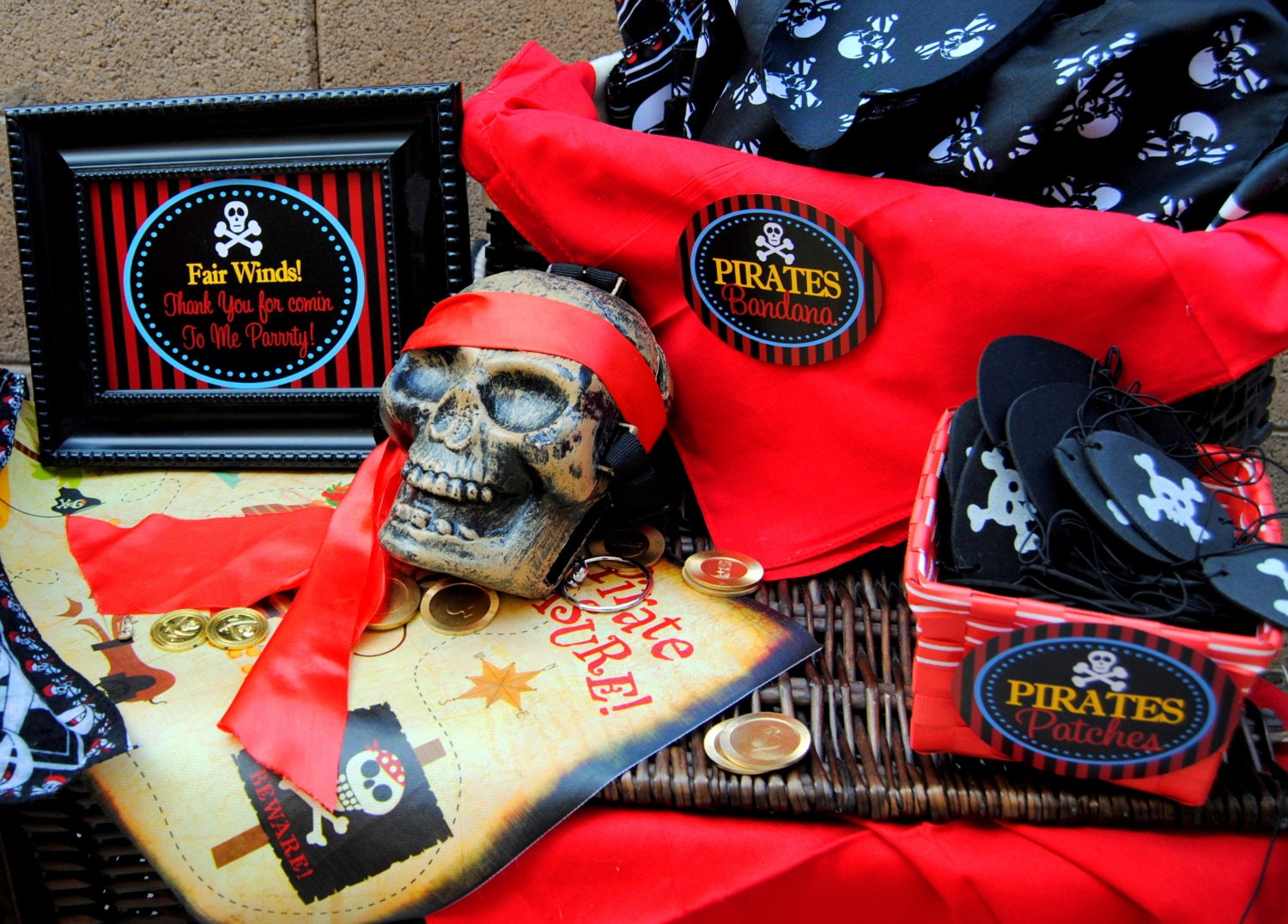 PIRATE PARTY WELCOME Sign - Boys Birthday Party - Pirates of the Caribbean - Girls Party - Krown Kreations & Celebrations Il_170x135