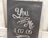 CUSTOM CHALKBOARD SIGN - Wedding chalkboard - Custom Chalkboard Sign