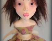 Art Doll ornament, OOAK-Maddie
