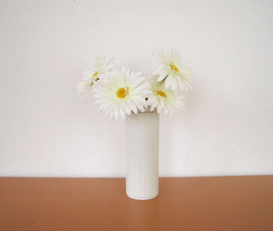 Vintage Dansk Ribbed Column Vase