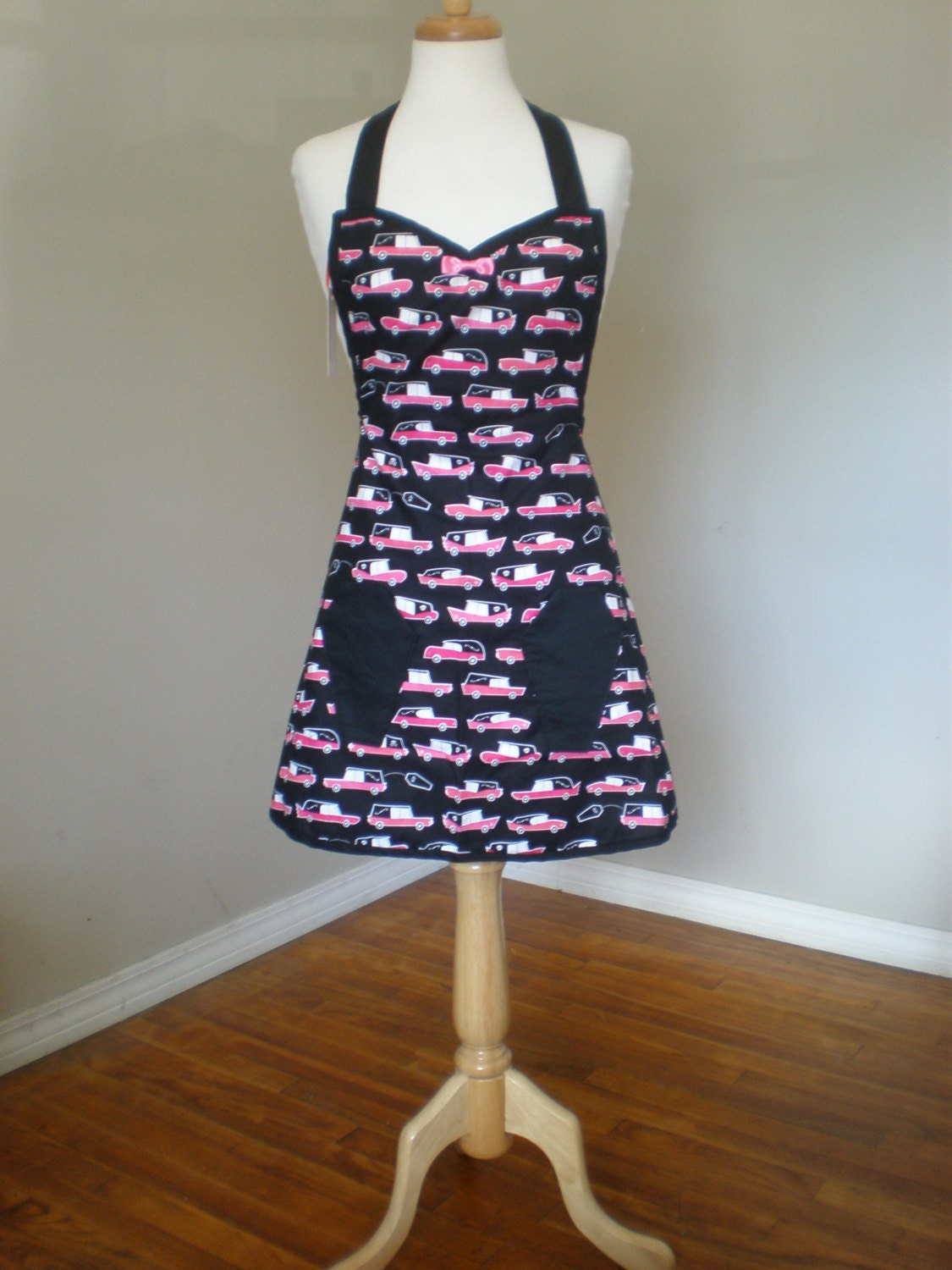 Pink Hearse Casket Coffin Apron Limited Quantity