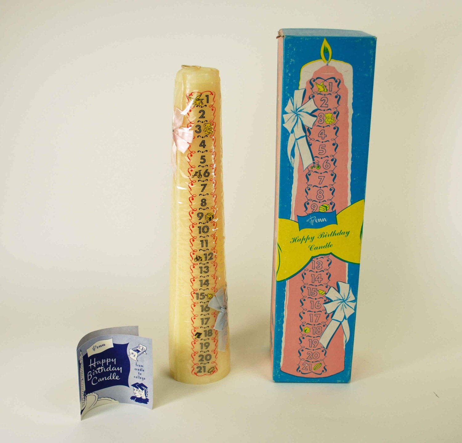 NOS Countdown Birthday Candle // Unused New by independencevintage