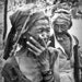 Travel Photo Couple, Nepal,  Black and White, Portrait,  Fine Art Print, Ethnic, Old Man Woman, Nepalese couple - True Love