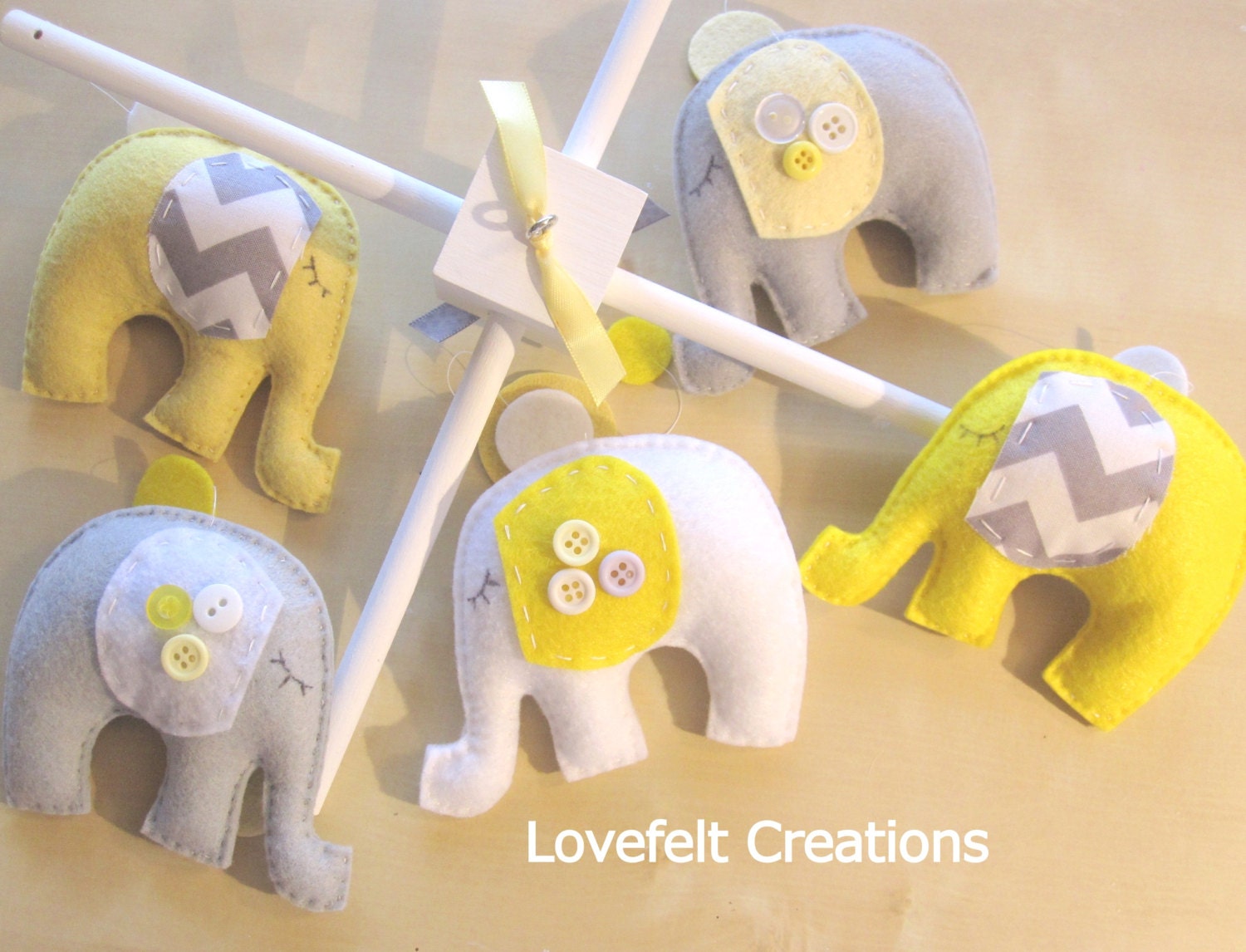Baby mobile - Custom baby mobile - Elephant Mobile