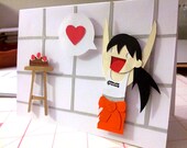 Portal Chell Handmade Greeting Card
