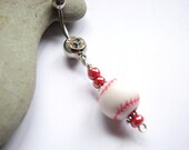 Baseball Belly Button Jewelry, Sports Belly Ring