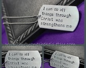 Customized Dog Tag: Hand Stamped and Personalized just for you