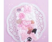 CUSTOM MADE -  Princess Hime Elegant Chocolate decoden case for iPhone 4/5, Samsung, HTC, Android, iPod, Nintendo