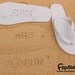 Custom Sand Imprint Bridal Flip Flops. Personalize With Your Design.
