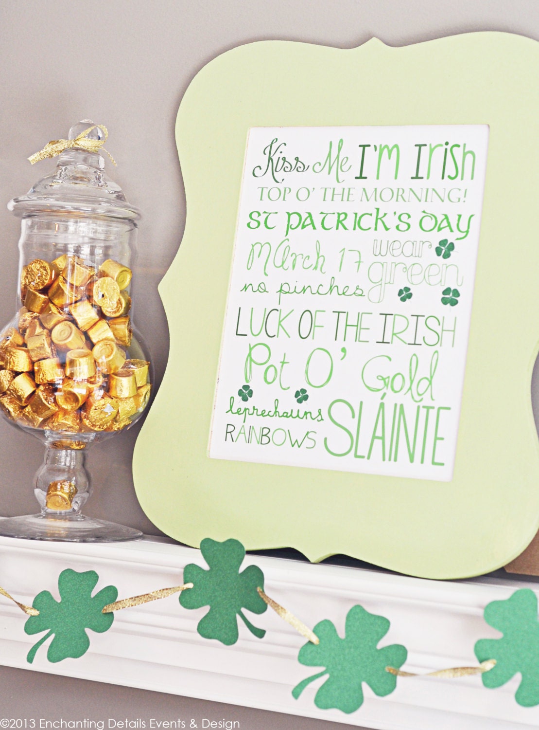 ST. PATRICK'S DAY Printable 8x10 Subway Art Print Il_570xn
