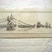 Keira Rathbone Typewriter Art: Limited edition signed & mounted print 'Why I Love Hammersmith Bridge in Under 100 Words' 2009
