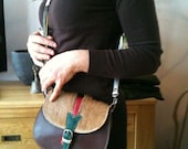 Sale: WAS GBP 35 NOW 15 cross body leather and pony hair Bag Clutch messenger shoulder tote purse