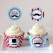 Little Man Mustache Birthday Party - DIY PRINTABLE Party Circle and Wrappers - Instant Download - PS829CA1d