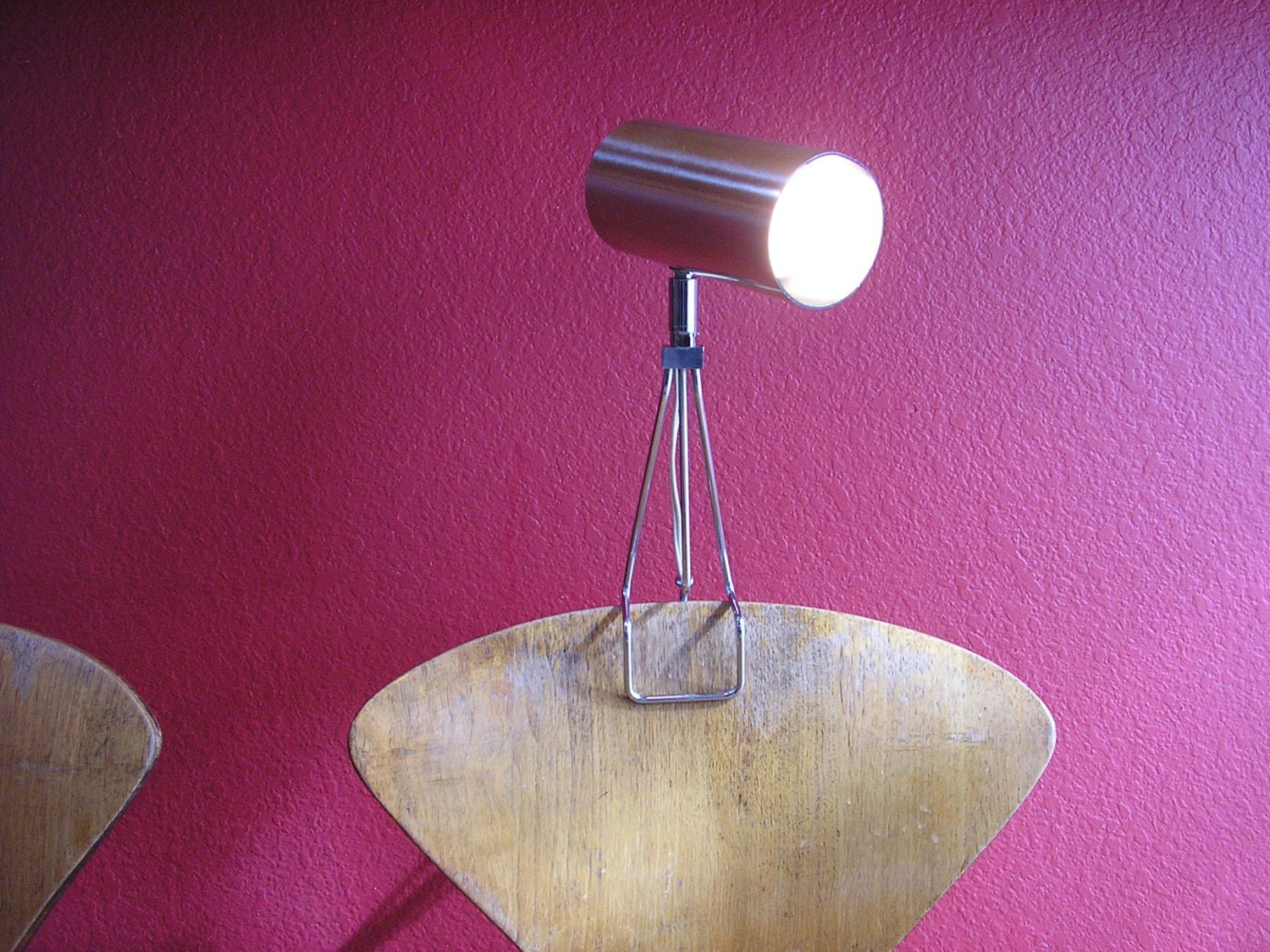 Pair of chrome Italian clip lights