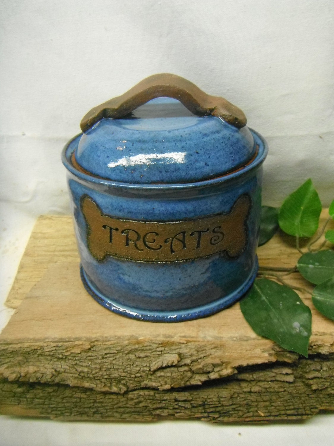 Custom Dog Treat Jar - Cat Treat Jar - Made to Order -Choose your color