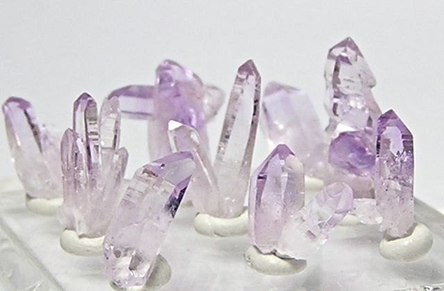 Purple Amethyst Raw Crystals Fancy Pixie Cluster Jewelry Points or Gem Garden  Excellent Color