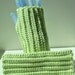 Light Green Fingerless Gloves, Ribbed, Crochet, Light lime, Pale Green