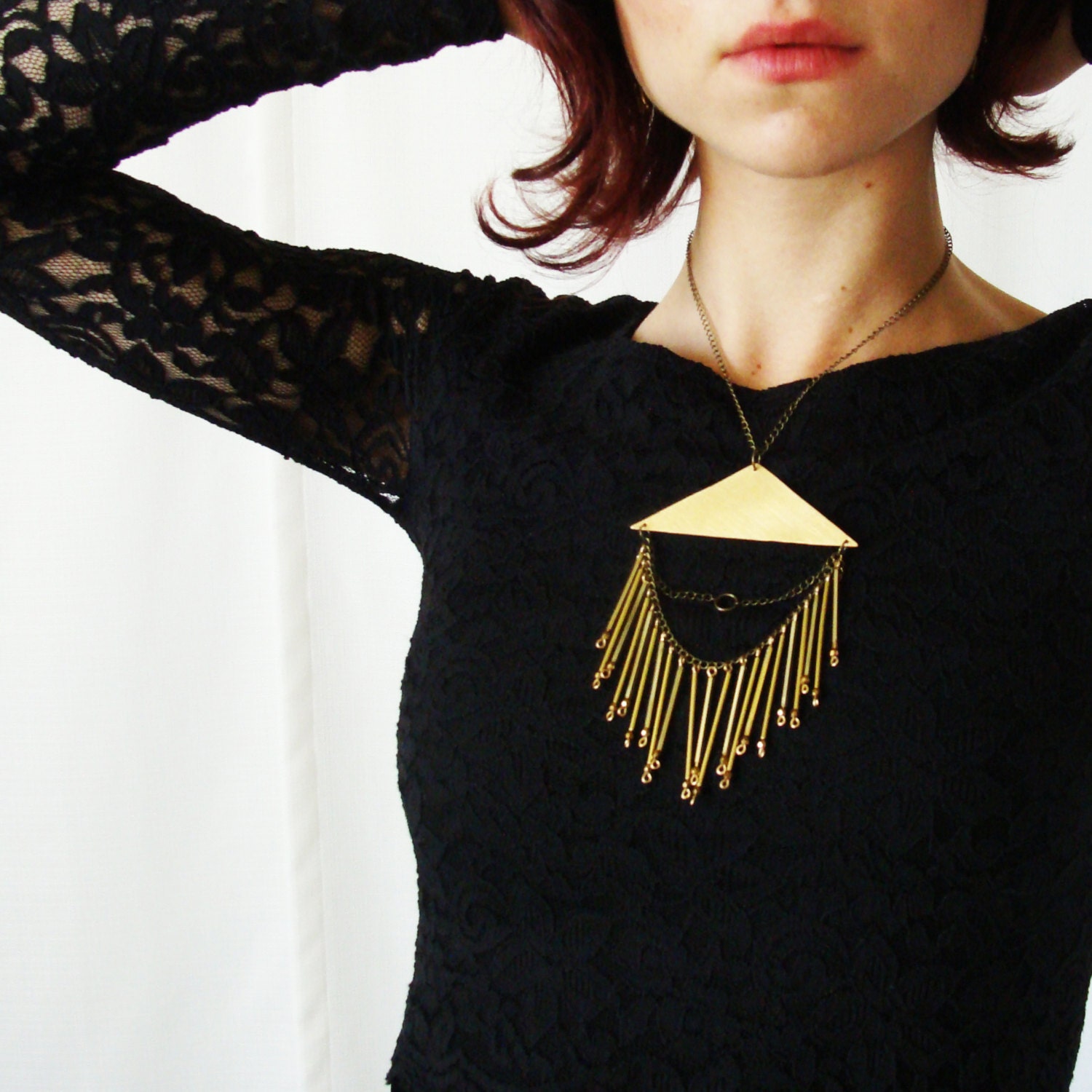 Shooting Star Necklace Design // Statement Jewelry // Summer Style // Tribal Beadwork // Gold // Daring Designs