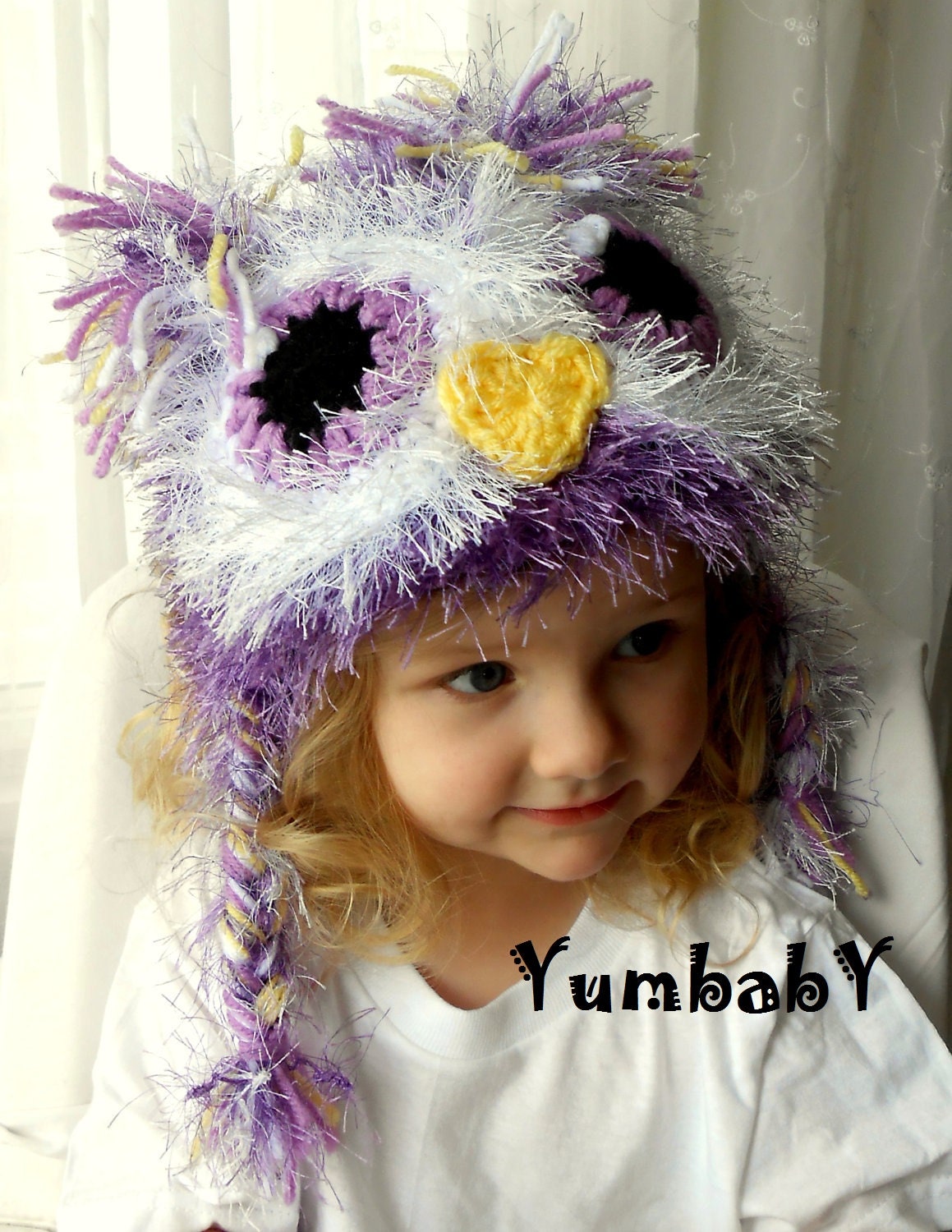 Baby Owl Hats Purple Owl Hat Newborn Photo Props Kids Clothes Knit Hat for Girls