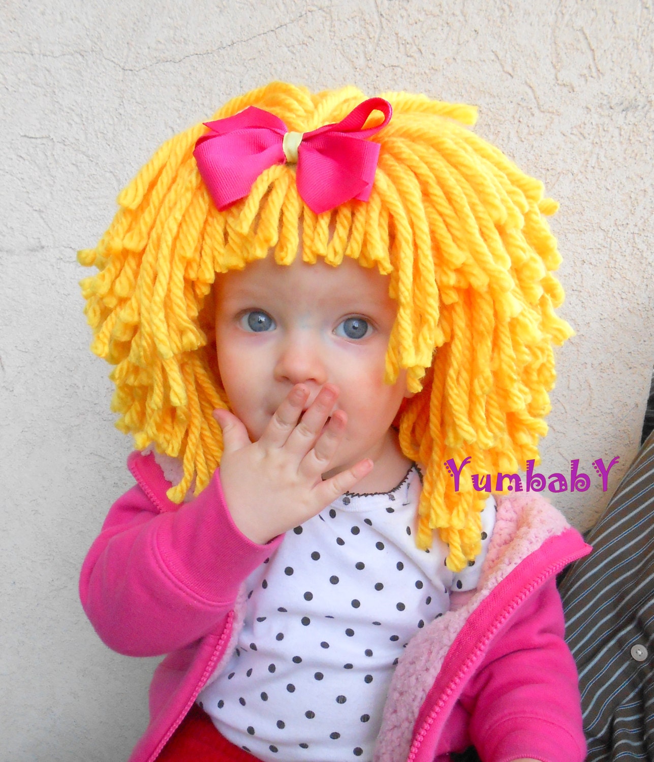 Goldie Locks Wig Halloween Costume Baby Hat  Baby Costume Baby Hats Toddler Costume Baby Girl Princess Costume Yellow Hair Wig