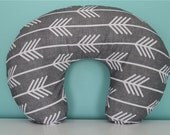 boppy slip cover: charcoal arrow