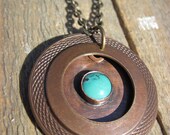 Turquoise Mixed Metal Necklace
