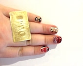 SWAG Ring / Geometric Brass Knuckle Duster/ / Gold Statement Ring