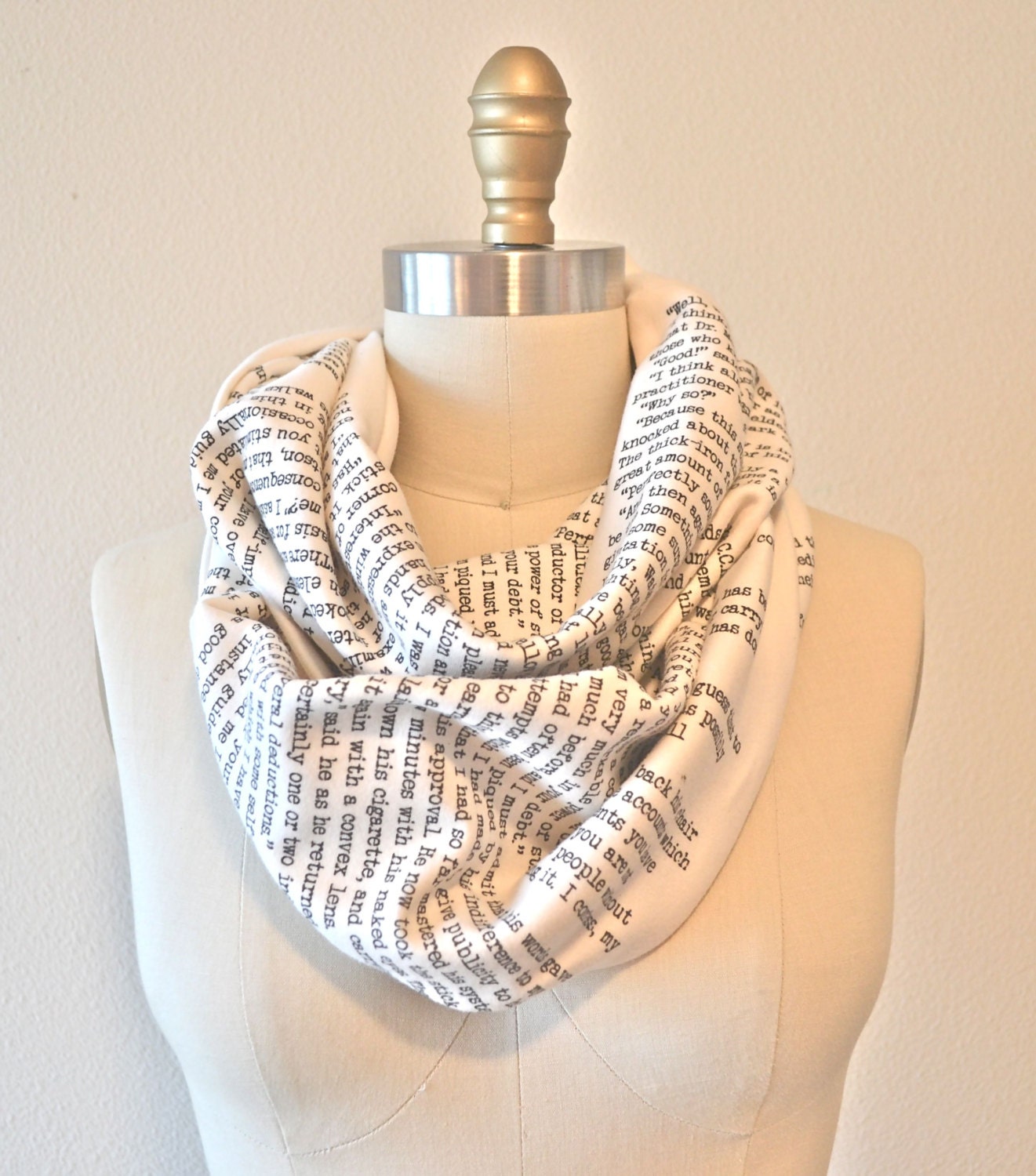 Sherlock Holmes Book Scarf