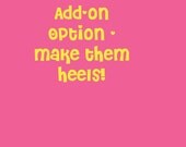 Add-on option for Glitter Shoes - Heels