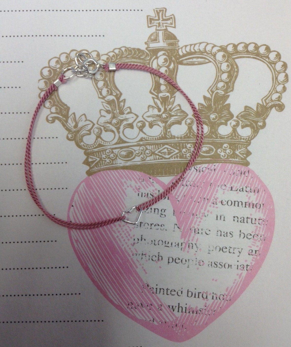 PRETTY IN PINK - The Original Mrs. Why Knot Bracelet -  Free Ship to usa