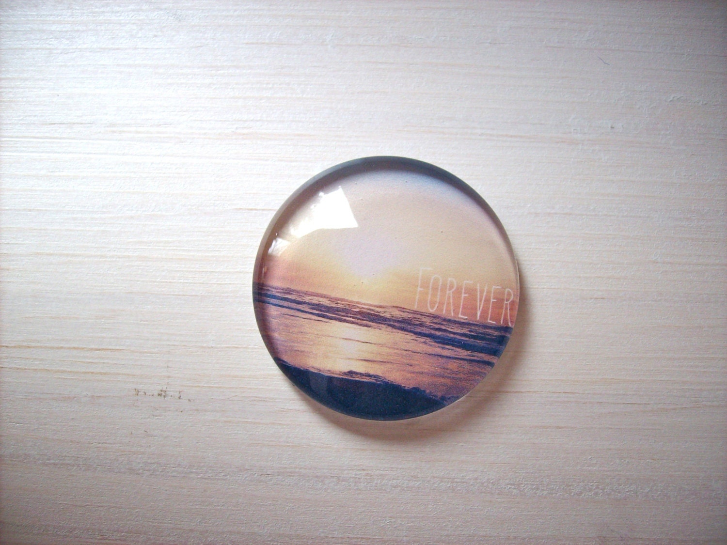 Valentine Magnet: Sunset, Valentine's Day, Pink, Romantic, For Her, For Him, Photography, Art - 1.5 Inches Magnet